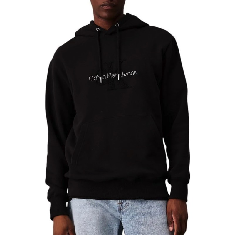 Hanorac Calvin Klein CHENILLE MONOLOGOHOODIE Barbati