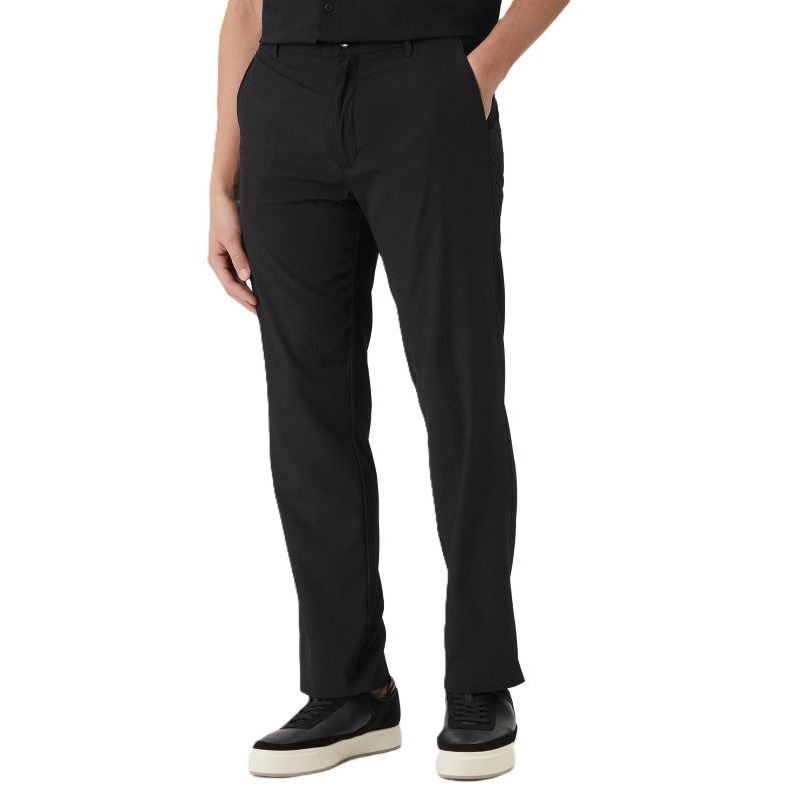 Pantaloni Calvin Klein STRAIGHT SEERSUCKER HALF ELASTIC Barbati