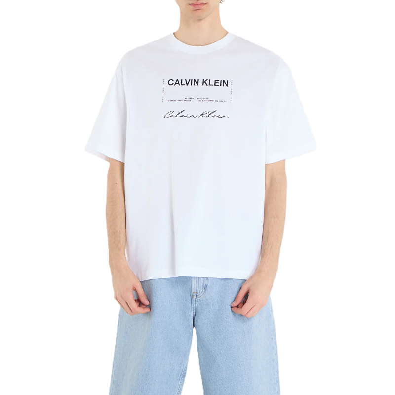 Tricou Calvin Klein SS 20S CALVIN DISC STACK GRAPHIC Barbati