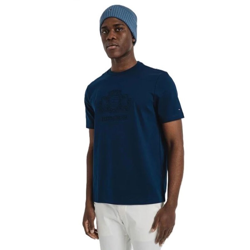 Tricou Tommy Hilfiger EMBOSSED HILFIGER CREST TEE Barbati 