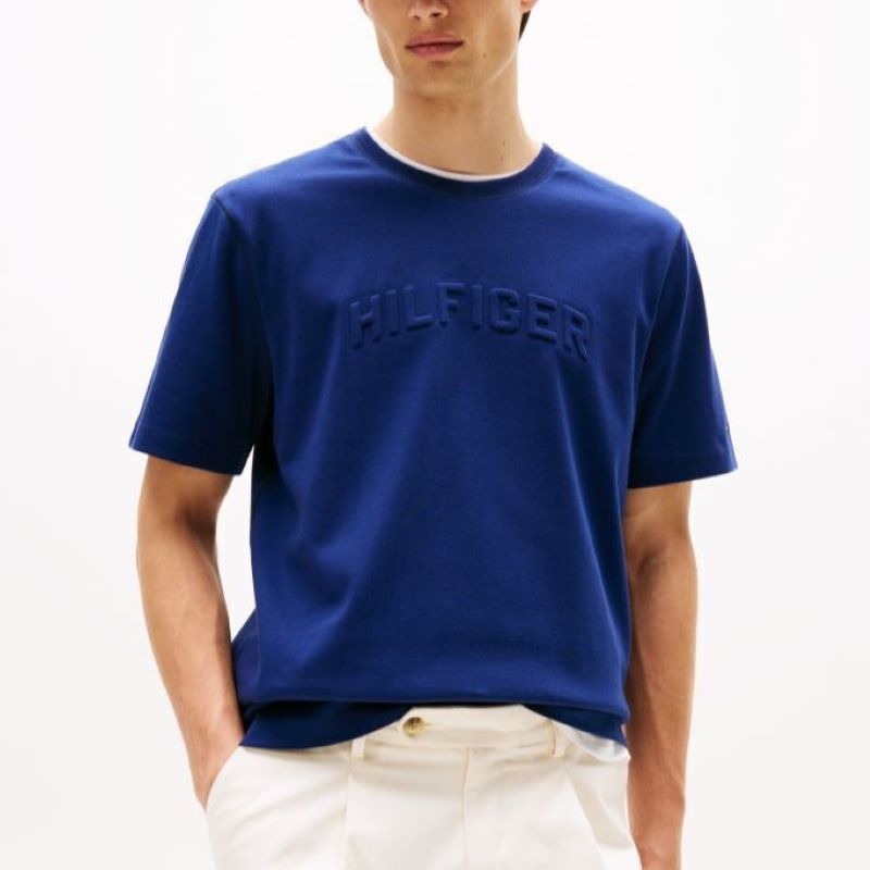 Tricou Tommy Hilfiger HILFIGER ARCH EMBOSSED TEE Barbati