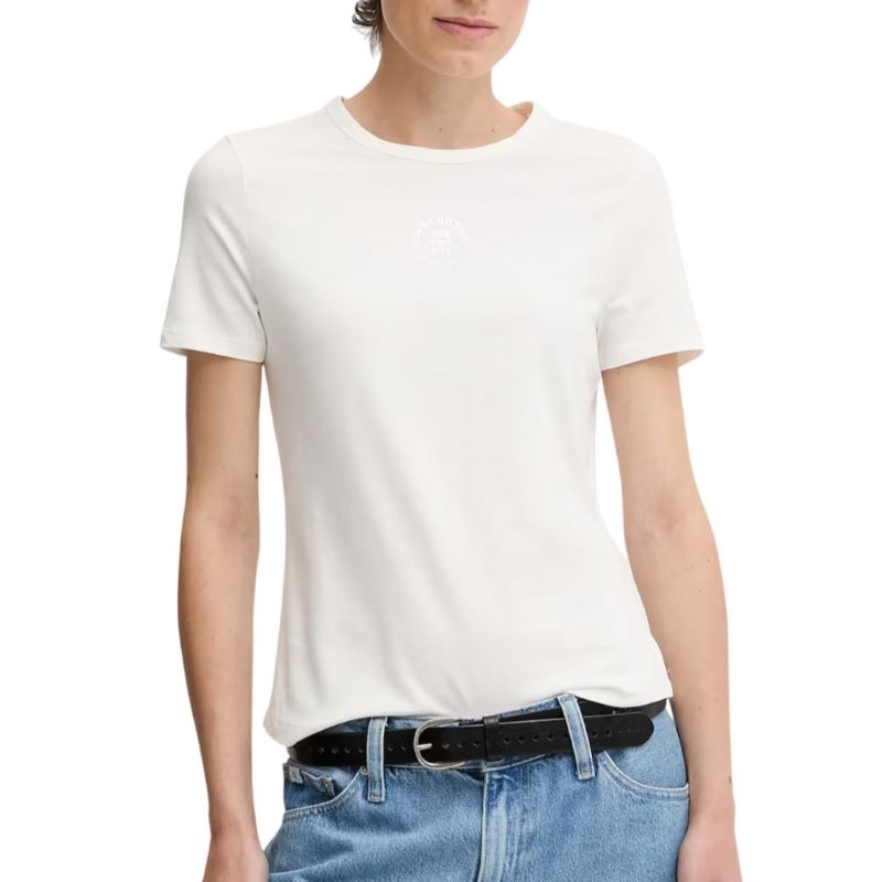 Tricou Tommy Hilfiger STAMP LOGO SLIM C-NK SS TEE Femei
